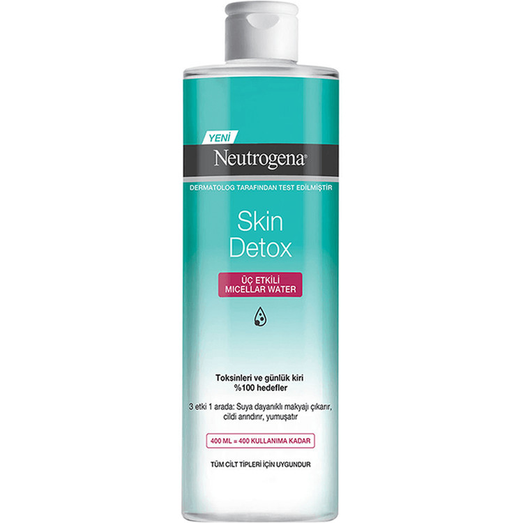 میسلار واتر انواع پوست Skin Detox نوتروژینا 400ml