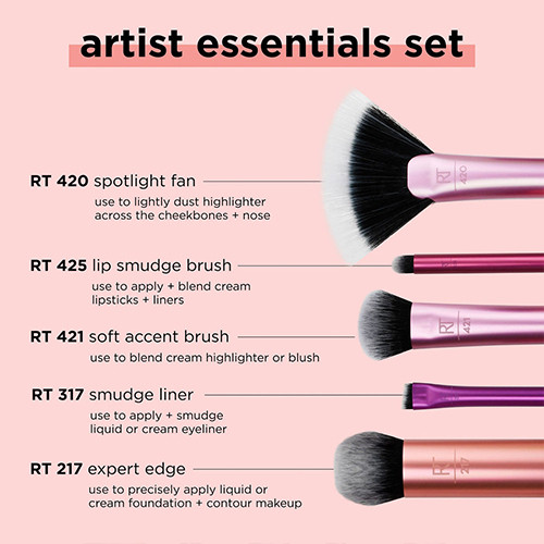 ست براش 5 عددی artist essentials ریل تکنیکس کد 01895