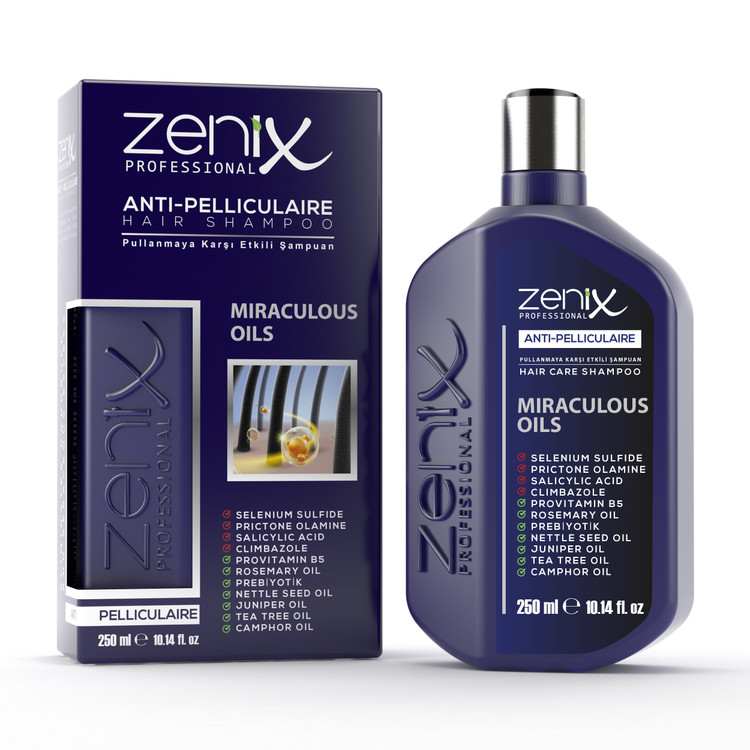 شامپوی تخصصی ضد شوره و رفع پوسته کف سر زنیکس Zenix حجم 250 میل